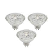 Prios LED-reflektor GU5.3 4.3W 345lm 36° klar 830 sett med 3 stk