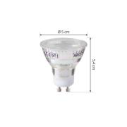 Arcchio LED-pære GU10 2,5W 6500K 450lm glass sett med 5 stk