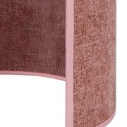 Euluna vegglampe Celine, rosa, chenille-stoff, høyde 24 cm
