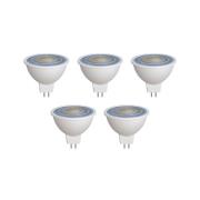 Prios LED-reflektor GU5.3 7.5W 621lm 36° hvit 840 sett med 5 stk