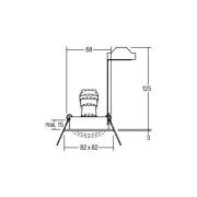 BRUMBERG innfelt spot Tirrel-S, fatning GU10, matt titan