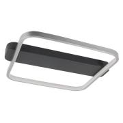 LED-taklampe Ascona, svart/nikkel, 28 W