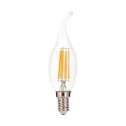 LED-mignon E14 4,5W filament 827 flammeform klar