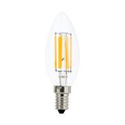 LED-mignonpære E14 5W filament klar 827 dimbar