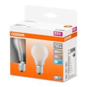 OSRAM ClassicA LED-pære E27 7,5W 4 000 K matt 2stk