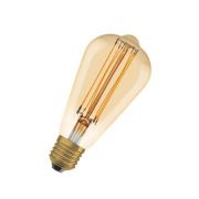 OSRAM LED Vintage 1906 Edison, gull, E27, 5,8 W, 822, dim.