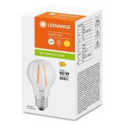 LED-filamentpære E27 6,5W 827, transparent