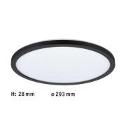 Paulmann Atria Shine Panel av/på svart 840 Ø29cm