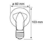 Paulmann LED-pære B22d A60 9W 2 700 K opal