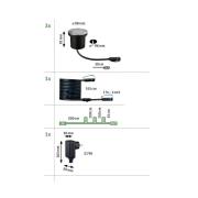 Paulmann Plug & Shine LED innbyggingslampe 4,5W sett med 3 stk