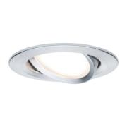 Paulmann spot Nova Coin rund, svingbar, al