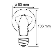 LED-pære E27 A60 7,5W 840 matt dimbar