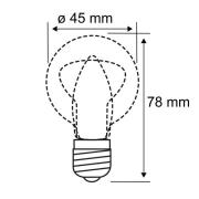 Paulmann LED-dråpepære E14 2,6W 827 klar