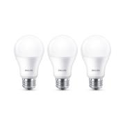 Philips E27 LED-pære A60 8 W 2 700 K matt 3-pakk