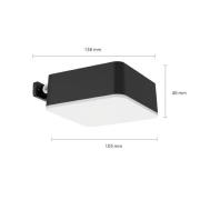 Philips LED-solcellelampe Vynce, hodet 10,5 x 10,5 cm