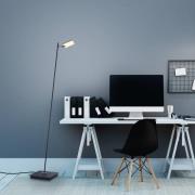 PURE Mira LED-gulvlampe, svart perle, fjernkontroll