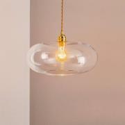 EBB & FLOW Horizon glasspendellampe klar Ø 36 cm