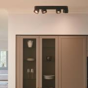 Downlight Pitcher, GU10, 4 lyskilder, metall, svart