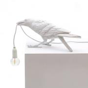 LED-dekoterrasselampe Bird Lamp, leker hvit