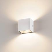 SLV Sitra Cube LED utendørs LED-vegglampe, hvit