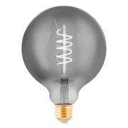 LED-globe E27 G125 4 W filament svart-transparent