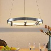 Lucande Paliva LED-hengelampe, 48 cm, nikkel