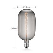 Lucande LED-pære E27 T140 4W 1.800K dimbar røyk