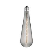 Lucande LED-dråpepære E27 4W, røyk, Ø 9 cm, 1800K