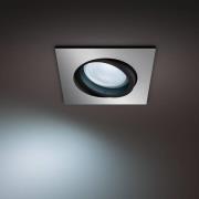 Philips Hue Milliskin LED-downlight kantet, alu