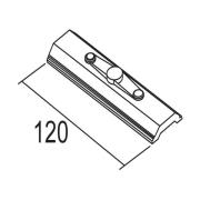 Ivela opphengsplate, lengde 120 mm