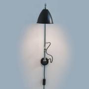 GUBI Bestlite BL5 vegglampe, krom/svart