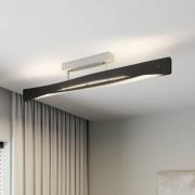 Quitani LED-taklampe Lian, svart/aluminium