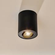 Taklampe sett, svingbar, svart