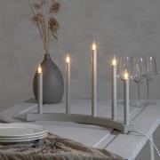 Lysestake Accent, 5 lyskilder, lysegrå