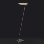 Oluce Amanita 619 LED-gulvlampe, bronse/gull