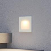 Arcchio LED innfelt vegglampe Zamo, hvit, 11 cm, metall, IP65