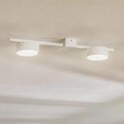 Taklampe Pills II, hvit, 2 lyskilder
