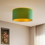 Taklampe Golden Roller Ø 60 cm mørkegrønn/gull