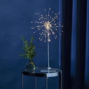 LED-dekorlampe Firework 3D sølvgrå, høyde 50 cm