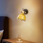 Vegglampe Amalfi med metallisert glass, gull