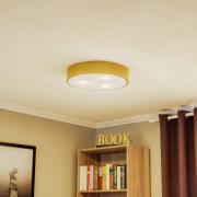 Taklampe Cleo 400, gull, Sensor, IP20, Ø 40 cm, Metall