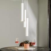 Hengelampe Eye, 3 lyskilder, rund, hvit