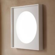 Luceplan Cassette LED-vegglampe fasettslipt 90x90cm