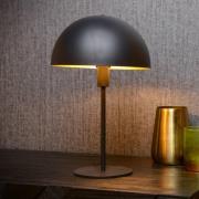 Bordlampe Siemon av stål, svart