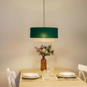 Hengelampe Boho Ø 45 cm 1 lyskilde grønn/jute