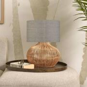 GOOD & MOJO Kalahari bordlampe 32cm mørkt lin