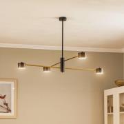 Taklampe Cross Gold, 4 lyskilder