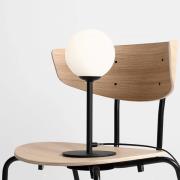 Bordlampe Joel, høyde 35 cm, svart/hvit