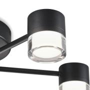 Helestra Kala LED-taklampe, svart, 7 lyskilder