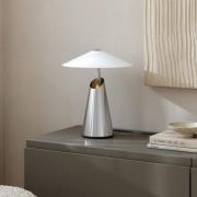 Bordlampe Taido av metall, krom